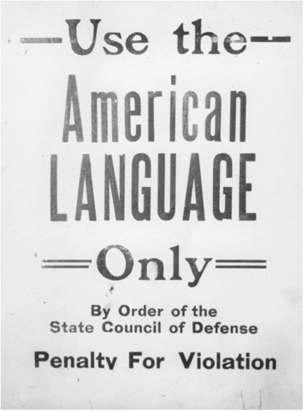 Use the American Language Only propaganda